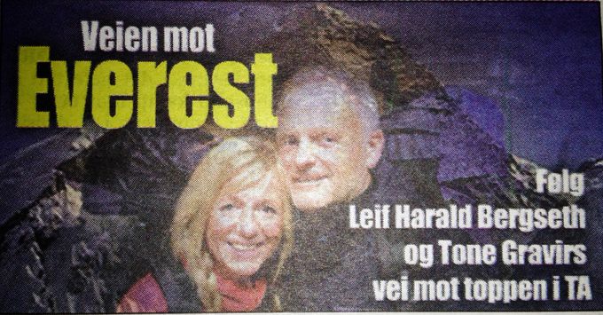 Ta følger oss mot Mount Everest