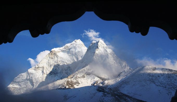 Ama Dablam i kveldssolen